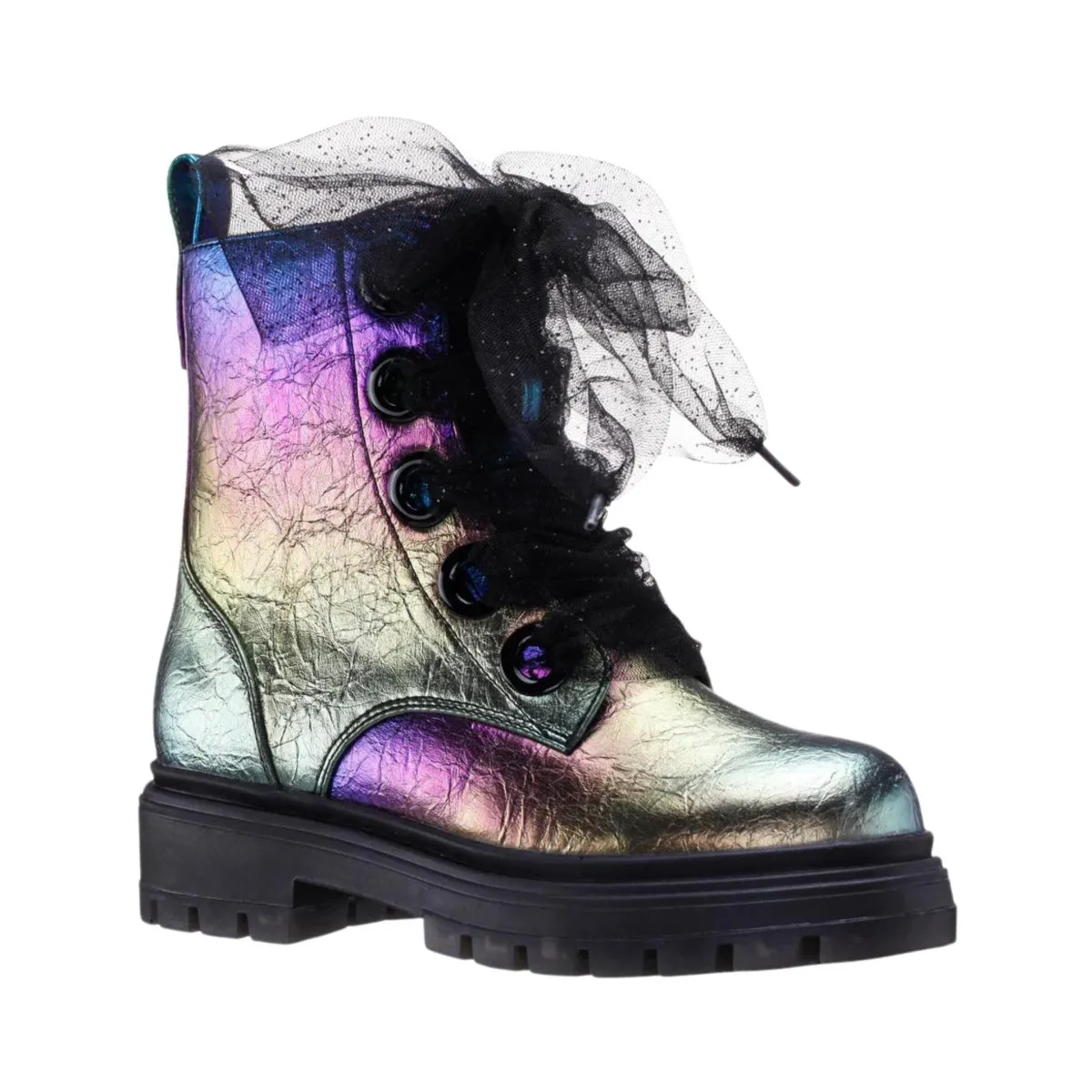 Nina Girl's Chassy Crinkle Metallic