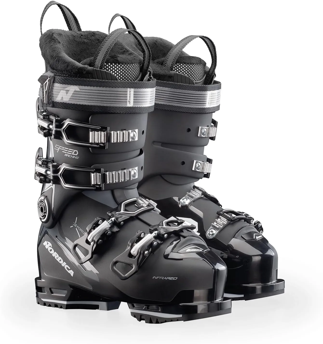 NORDICA Women's Speedmachine 3 85 W Durable Adjustable Warm Insulated Water-Resistant All-Mountain Touring Ski Boots with Grip Walk Soles