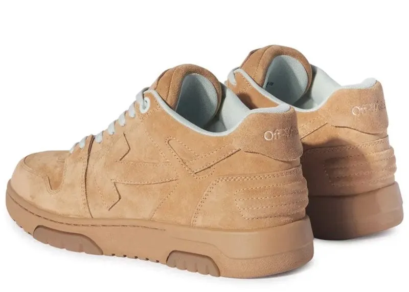 Off-White Out Of Office Full Suede Camel Sneaker