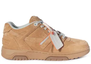 Off-White Out Of Office Full Suede Camel Sneaker