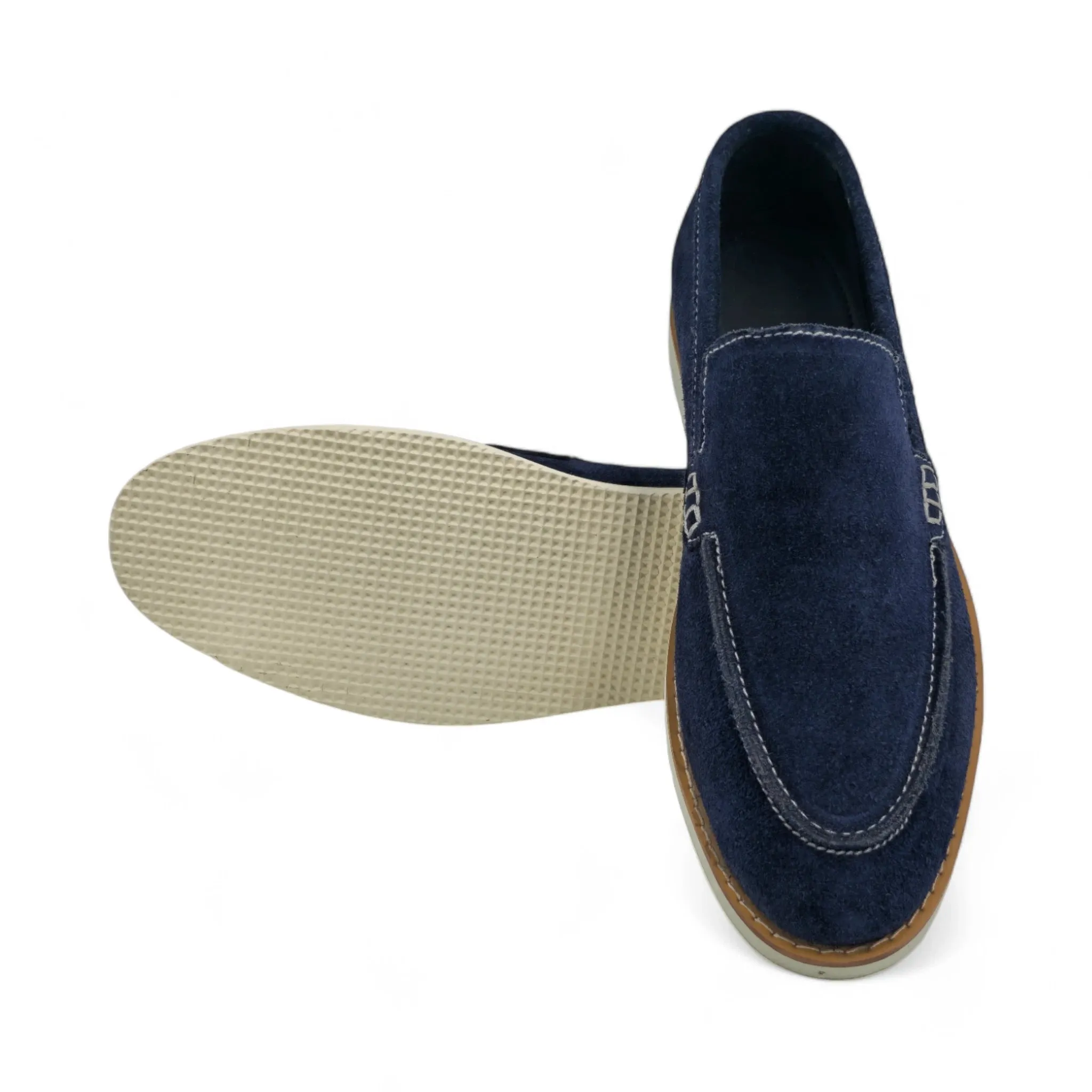 OK-3002 Old Money Blue Leather Loafer