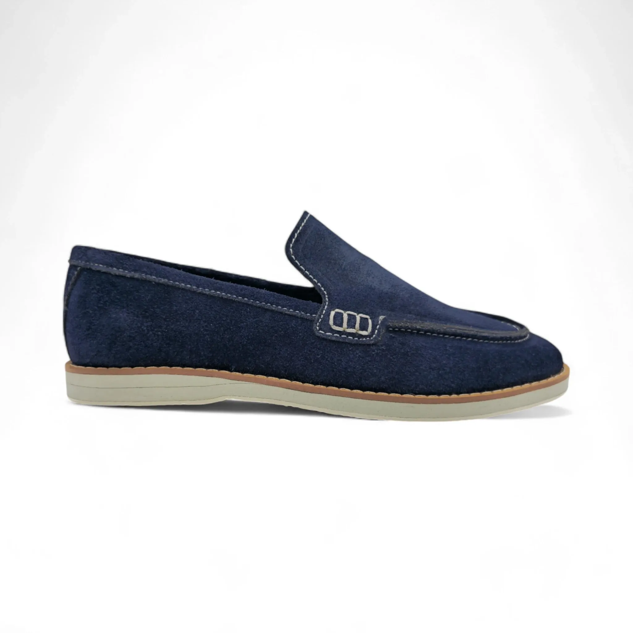OK-3002 Old Money Blue Leather Loafer