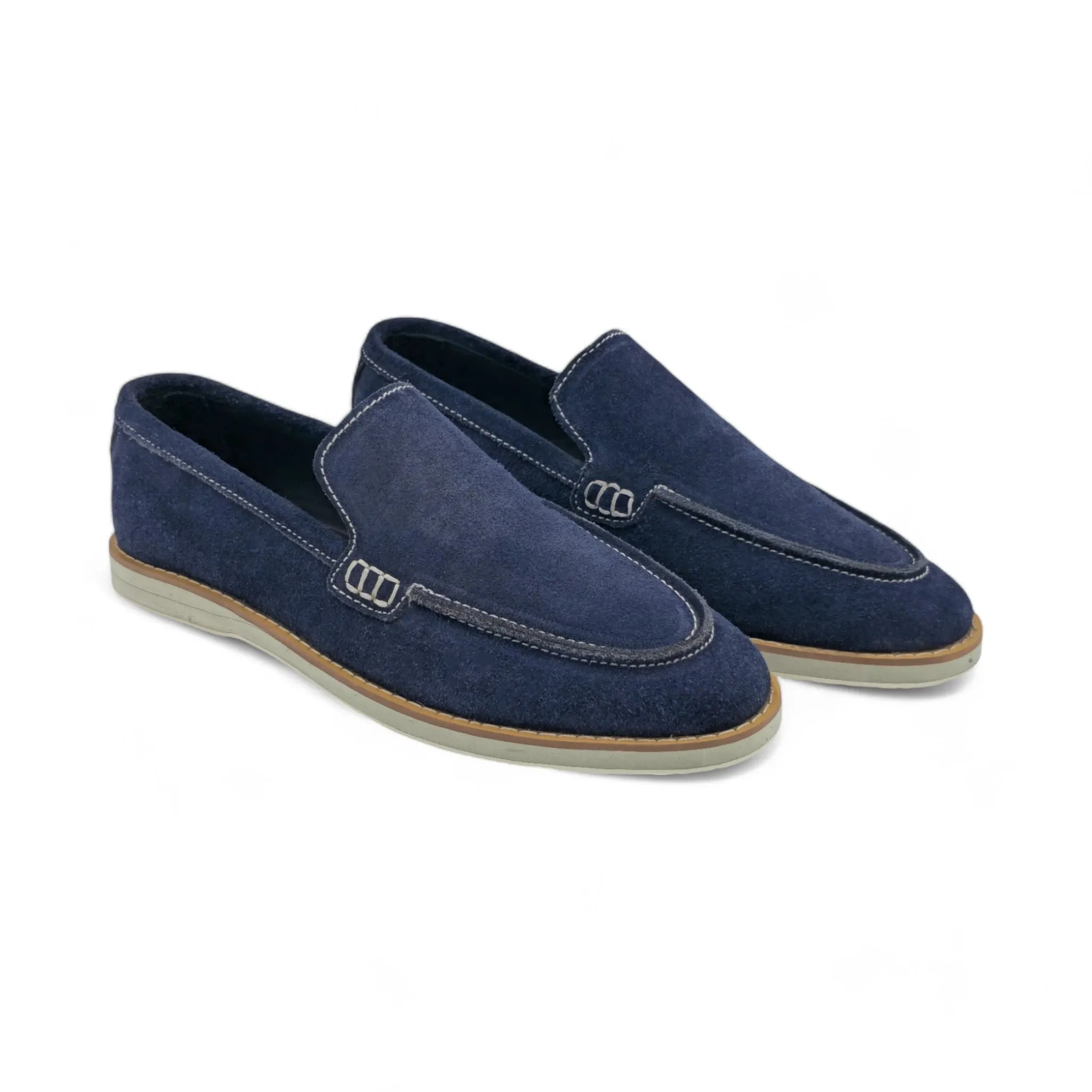 OK-3002 Old Money Blue Leather Loafer
