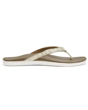 Olukai HO'ŌPIO  Thong White/Mustang