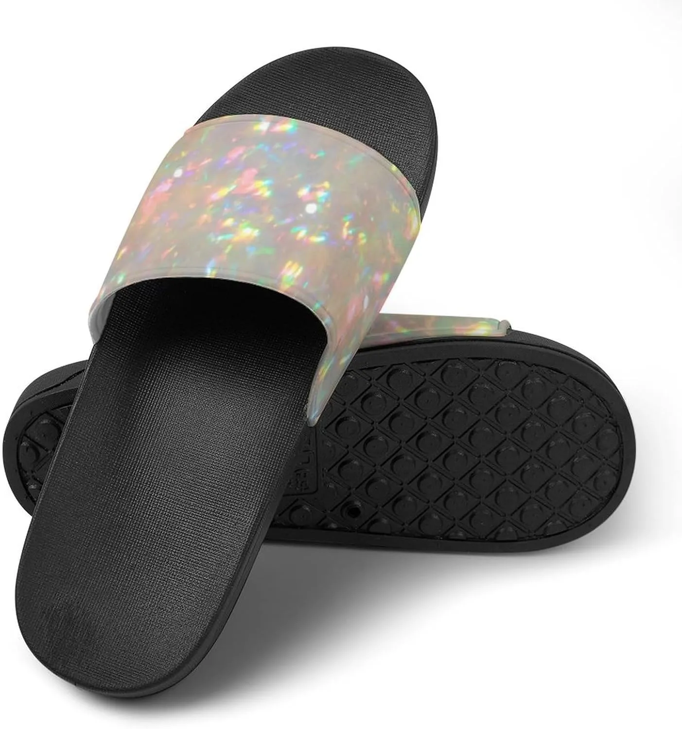 Opal Stone Photo Slippers for Women Rubber Slides Womens Sandal Slippers