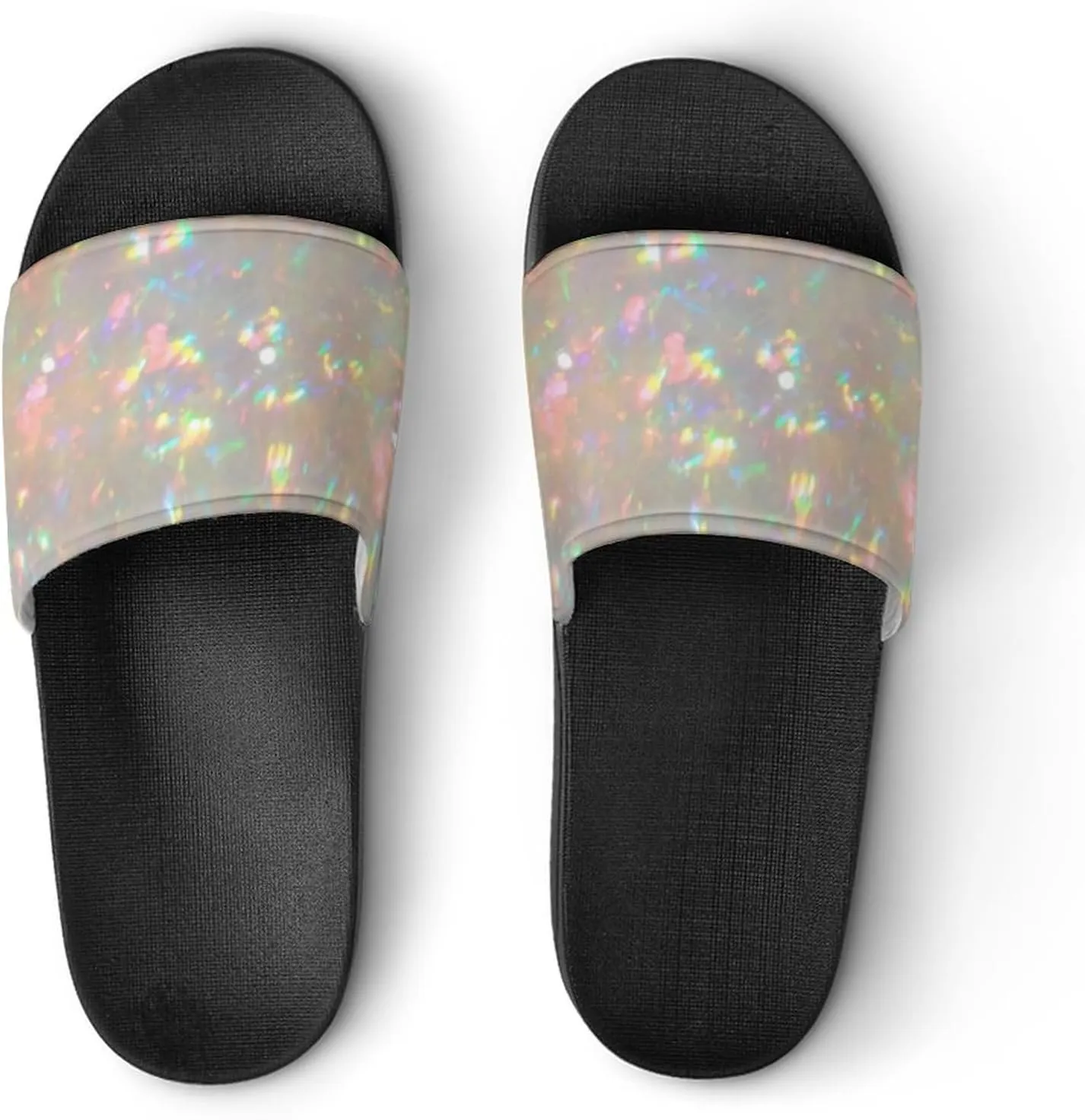 Opal Stone Photo Slippers for Women Rubber Slides Womens Sandal Slippers