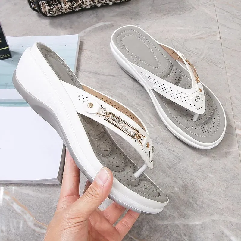 Orthopedic Women's Arch Support Soft Cushion Flip Flops Thong Sandals Slippers