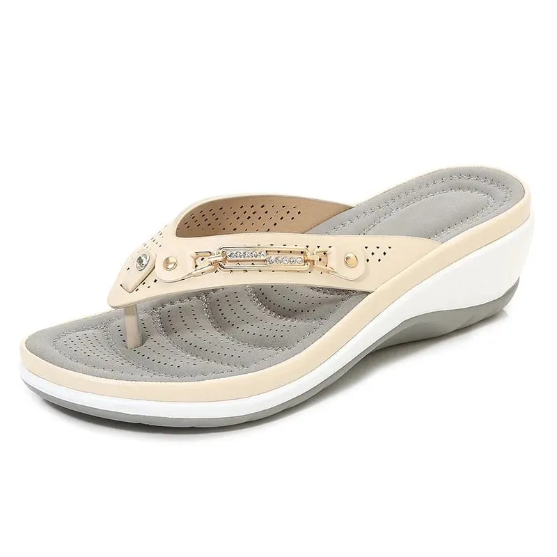 Orthopedic Women's Arch Support Soft Cushion Flip Flops Thong Sandals Slippers
