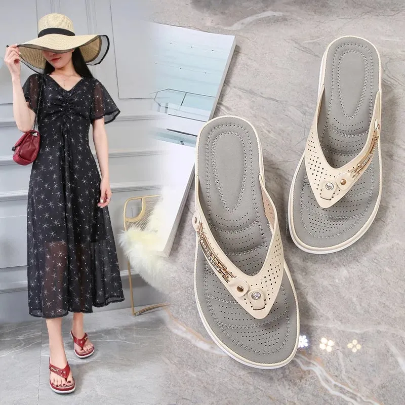 Orthopedic Women's Arch Support Soft Cushion Flip Flops Thong Sandals Slippers