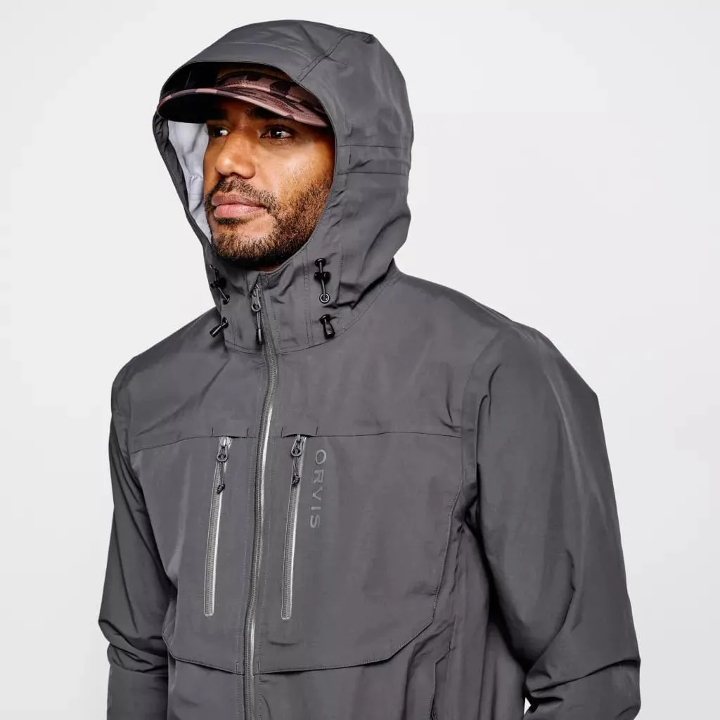 Orvis Men’s Clearwater Wading Jacket - Hooded 20K Waterproof Jackets for Men with Integrated Cuff System