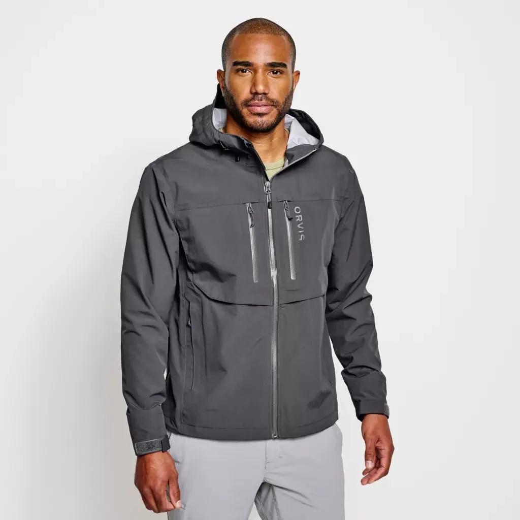 Orvis Men’s Clearwater Wading Jacket - Hooded 20K Waterproof Jackets for Men with Integrated Cuff System
