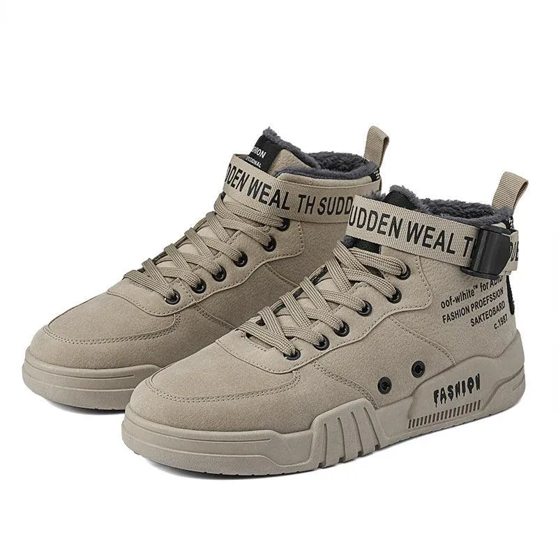Outdoor simple Shoes Men Breathable Casual Comfortable Shoes Men Comfortable High-Top Men Sneakers