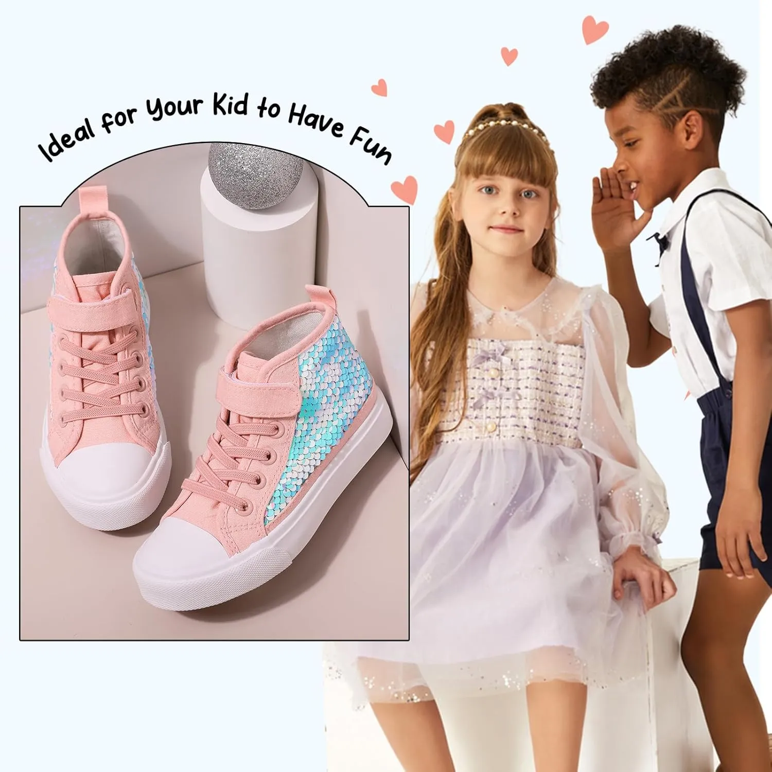 PATPAT Toddler Shoes for Girl & Boy, Toddler Sneakers Little Kid Shoes [Breathable & Comfortable] [Lightweight & Durable] Casual, Stylish and Comfortable Slip-On Canvas Sneaker Toddler Shoes
