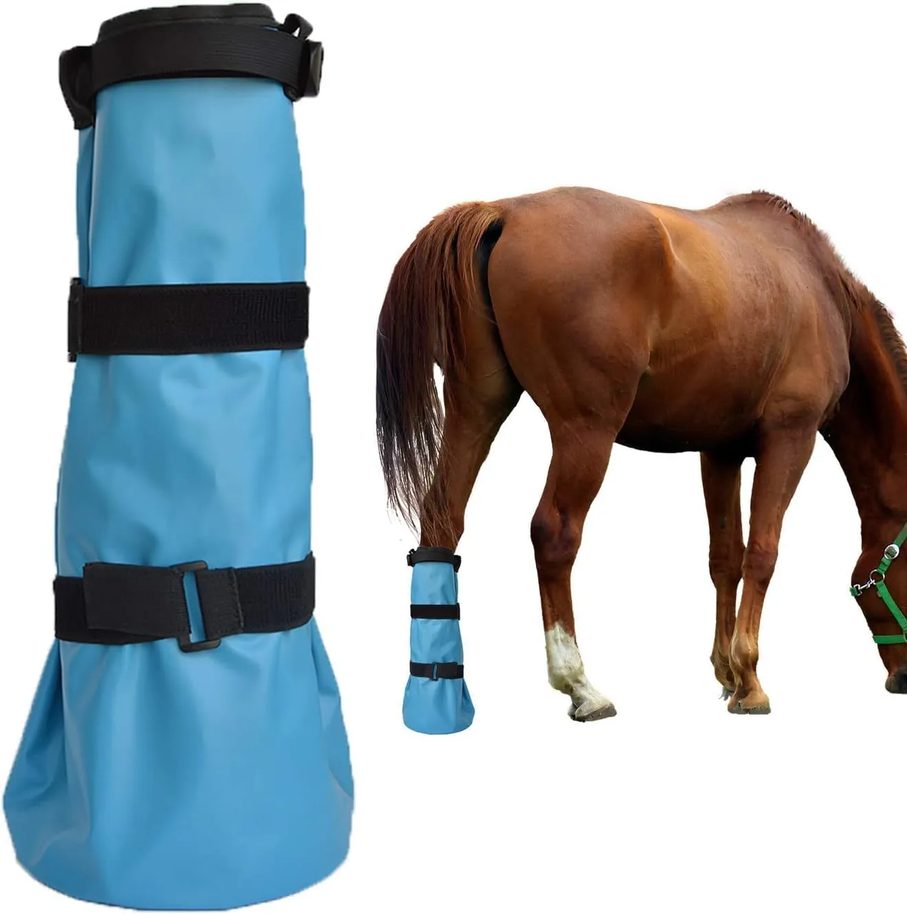 Portnalls Hoof Soaking Boot for Horse Hooves, Hoof Care Treatment Bag with EVA Pad, Horse Poultice Boot for Treating Common Equine Hoof Ailments Problems