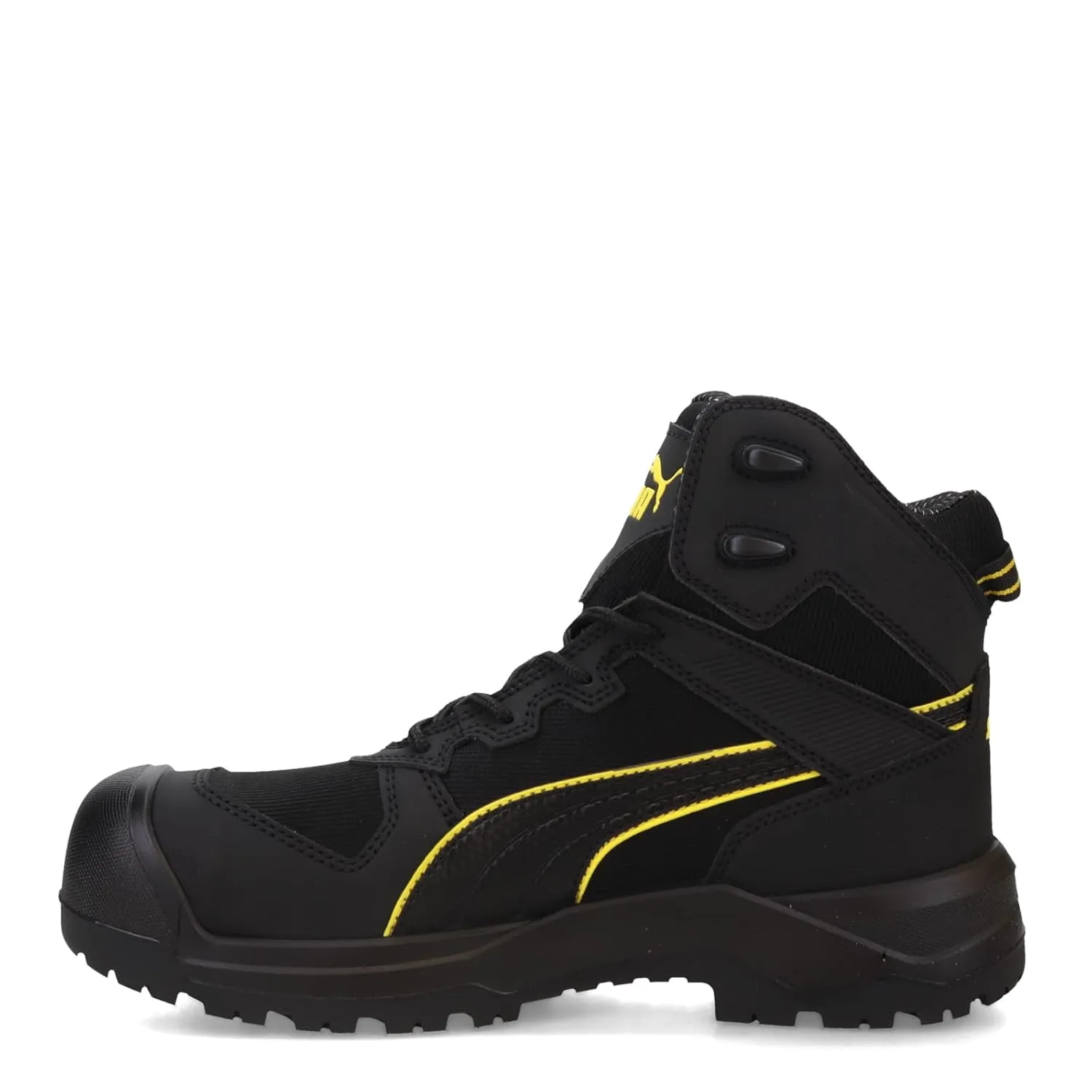 PUMA Men's Rock 6" Composite Toe Industrial Boot, Black, 10.5