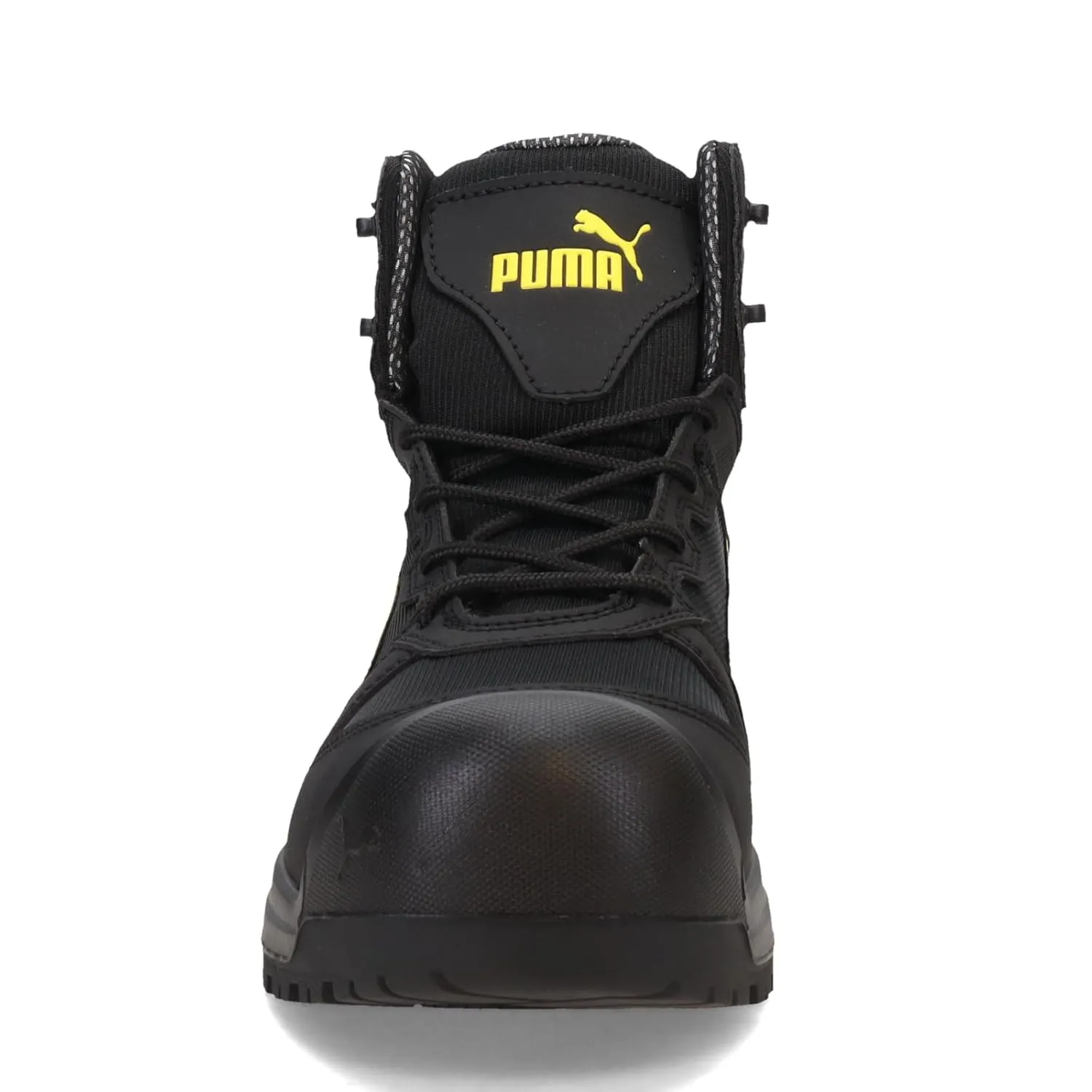 PUMA Men's Rock 6" Composite Toe Industrial Boot, Black, 10.5