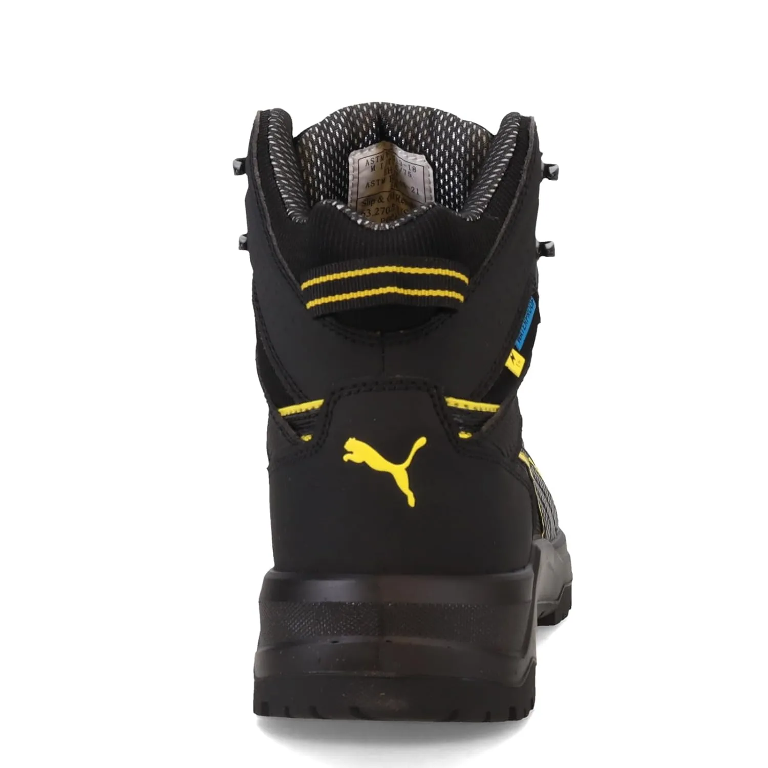 PUMA Men's Rock 6" Composite Toe Industrial Boot, Black, 10.5
