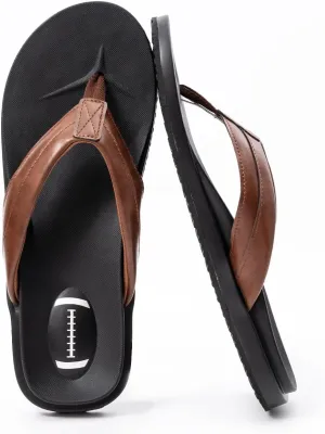 QIGEGE Flip Flop For Men with Arch Support Ultra Soft Cushion Footbed Slip On Lightweight Comfortable Thick Yoga Mat Thong Sandals Beach Thong Slides