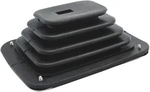 Quality Small Rubber Shifter Boot Kit Universal With Chrome Plate 5-5/8" X 6-3/4" Fits for GM350 Hurst, B&M,ETC,Automatic or Manual