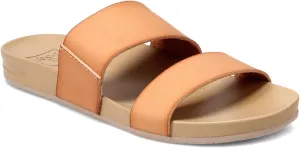 Reef Women's Cushion Vista Fashion Slide Sandal, Vegan Leather Strap, Soft Footbed