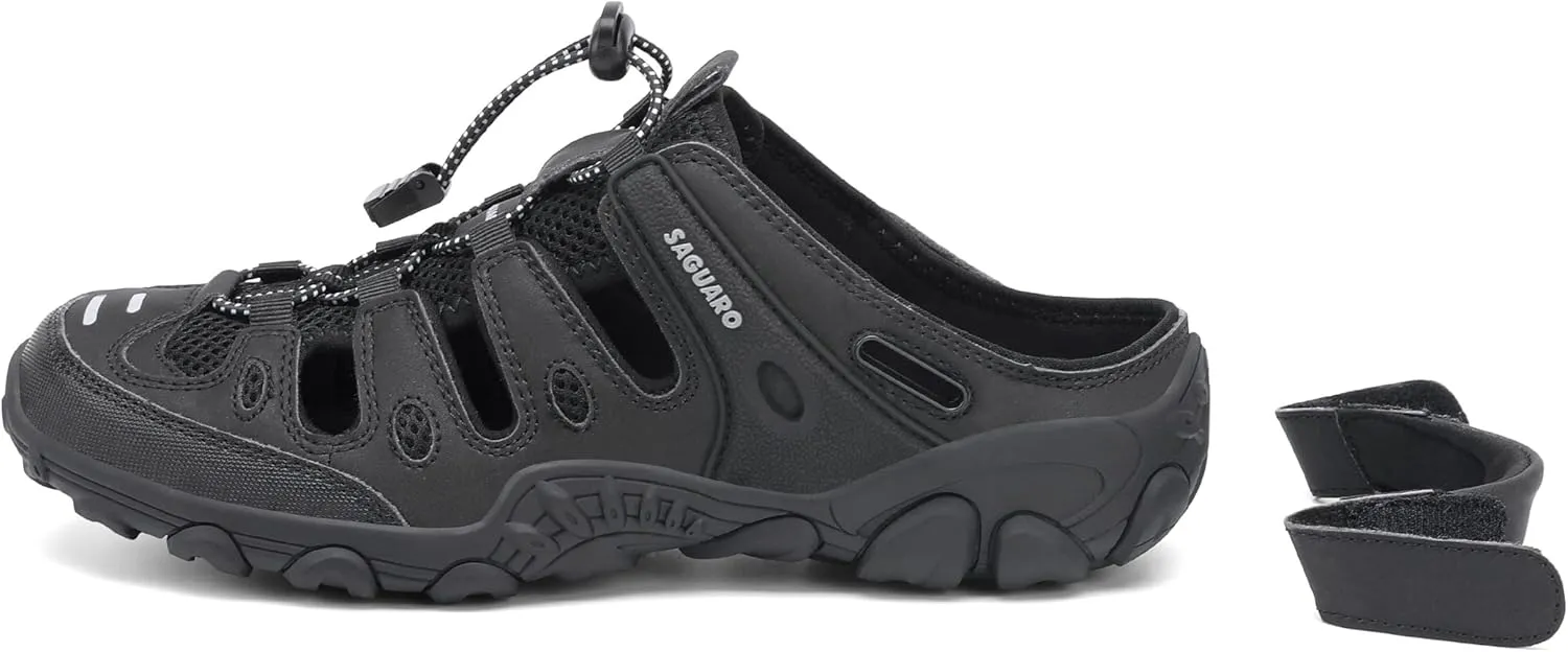 SAGUARO Men's Sport Sandals Adjustable Strap Closed Toe Outdoor Hiking Sandal Beach Water Shoes