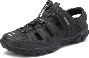 SAGUARO Men's Sport Sandals Adjustable Strap Closed Toe Outdoor Hiking Sandal Beach Water Shoes