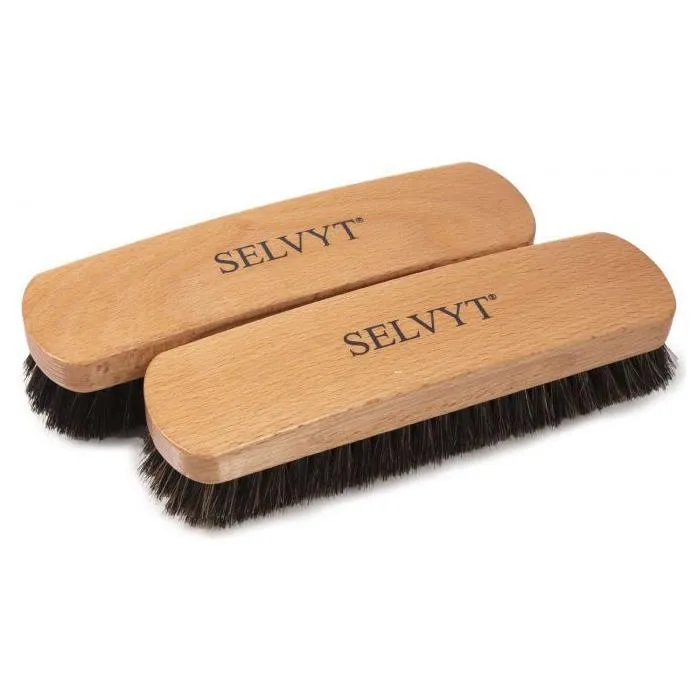 Selvyt Beechwood Horsehair Buffing Brushes