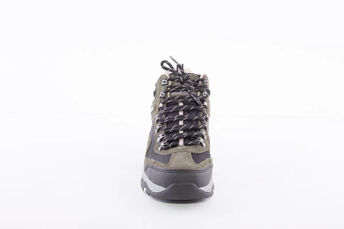 SKECHERS - 167008 TREGO BASE CAMP LACED HIKING TRAIL BOOT - OLIVE/BLACK