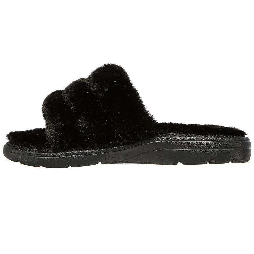 Skechers Arch Fit Lounge Unwind Black Mule Slippers 175105/BBK