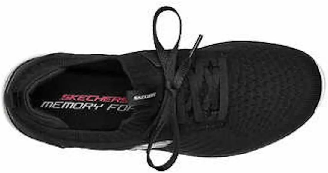 Skechers Women's Bountiful Memory Foam Sneaker Shoes (Black, us_Footwear_Size_System, Adult, Women, Numeric, Medium, Numeric_9)