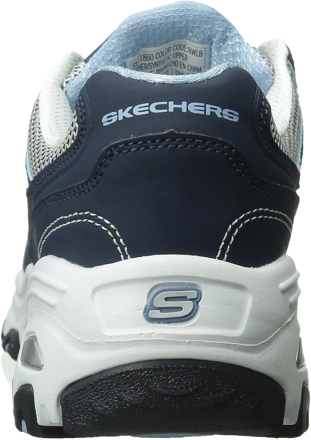 Skechers Women's D'Lites-Life Saver Memory Foam Lace-up Sneaker