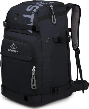 Ski Boot Bag, 55L Waterproof Ski and Snowboard Boots Travel Backpack for Skis, Snowboard, Ski Helmet, & Accessories