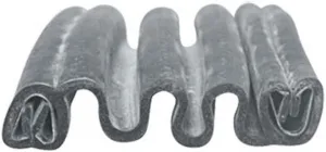 Slider to Shell Accordion Boot Rubber - 10 ft | Spring Clips are Facing The Opposite Direction