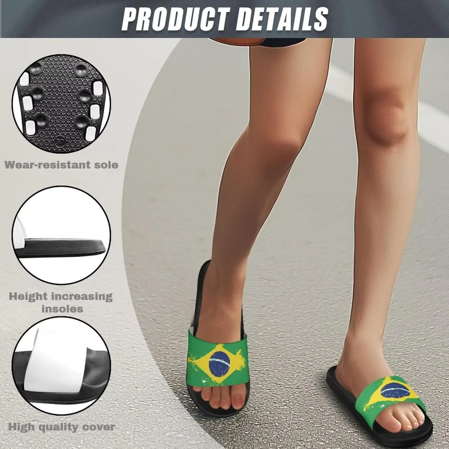 Slippers for Women Men EVA Non Slip Quick Drying Sandal Fashion Breathable House Travel for Horse Racing Festival Slides Size 5-12.5 White Sole