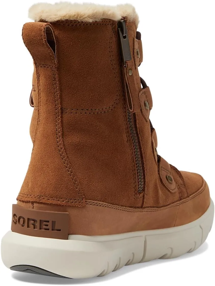 Sorel Explorer Next Joan Dual Zip Waterproof Brown Women's Winter Snow Boot 5.5 B (M)