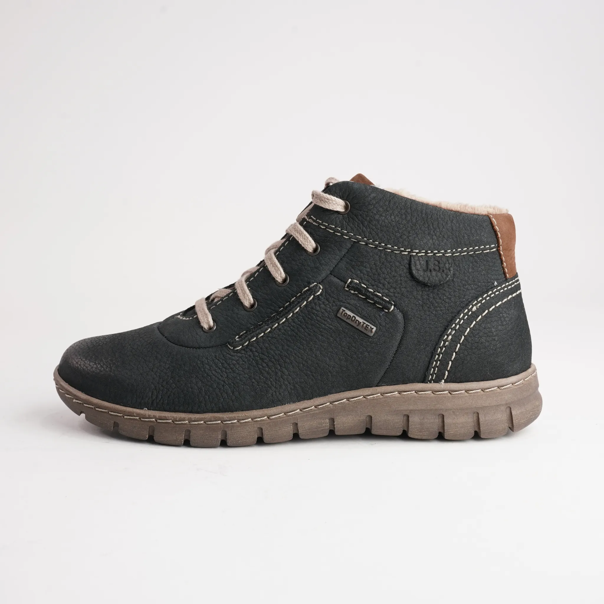 Steffi 53 Ocean Leather Ankle Boots