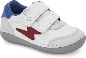 Stride Rite Boy's SM Kennedy Athletic Sneaker, White Multi, 5 Wide Toddler
