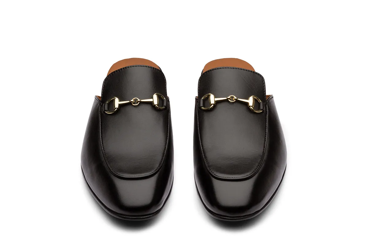 SUSH MULE - BLACK LEATHER SHOES