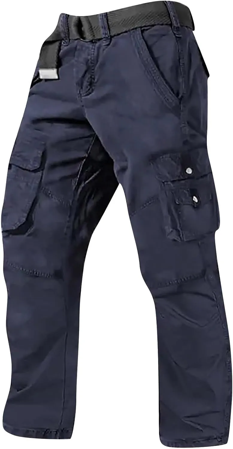 Tactical Pants for Men Stretch Ripstop Waterproof Utility Cargo Hiking Pants Relaxed Fit Work Pant Hunting with Pockets