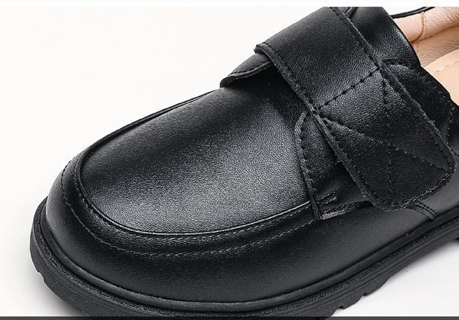 TangDao Boy’s Dress Shoes Black Cowhide Leather Slip On Loafer Formal Wedding School Shoes (Toddler Little/Big Kid)