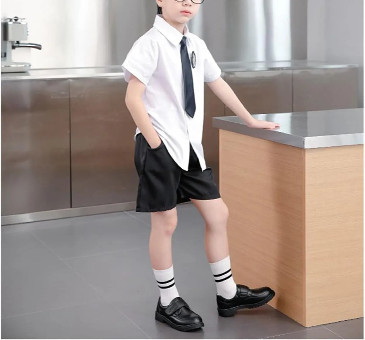 TangDao Boy’s Dress Shoes Black Cowhide Leather Slip On Loafer Formal Wedding School Shoes (Toddler Little/Big Kid)