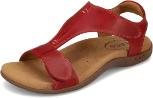 Taos The Show Premium Leather Women's Sandal - Experience Everyday Style, Comfort, Arch Support, Cooling Gel Padding and an Adjustable Fit for Exceptional Walking Comfort
