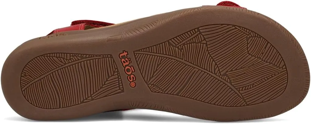Taos The Show Premium Leather Women's Sandal - Experience Everyday Style, Comfort, Arch Support, Cooling Gel Padding and an Adjustable Fit for Exceptional Walking Comfort