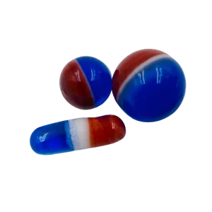 The Glass Mule - 3pc Slurper Set | Red White and Blue