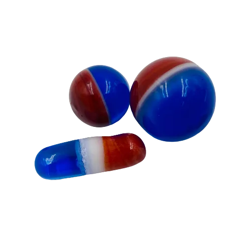The Glass Mule - 3pc Slurper Set | Red White and Blue