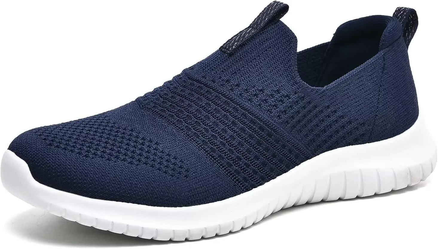 TIOSEBON Women's Walking Tennis Shoes Knit Comfortable Slip on Breathable Mesh Lightweight Sneaker