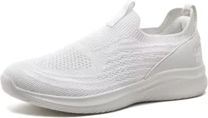 TIOSEBON Women's Walking Tennis Shoes Knit Comfortable Slip on Breathable Mesh Lightweight Sneaker