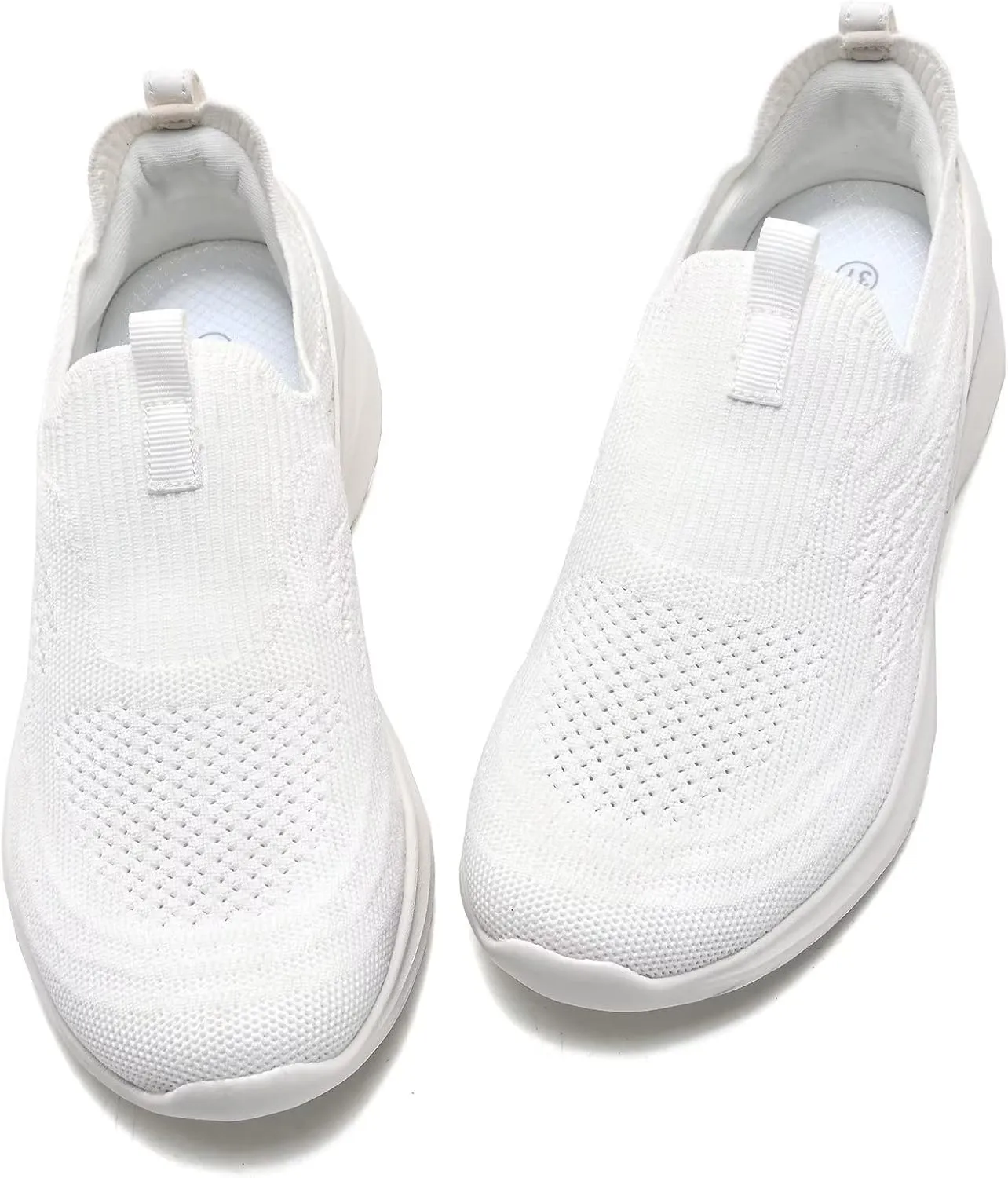 TIOSEBON Women's Walking Tennis Shoes Knit Comfortable Slip on Breathable Mesh Lightweight Sneaker