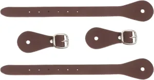 TOYANDONA 2Pcs Adjustable Spur Straps for Men Women Durable Cowboy Boot Straps Gear for Riding Training Competitions Deep
