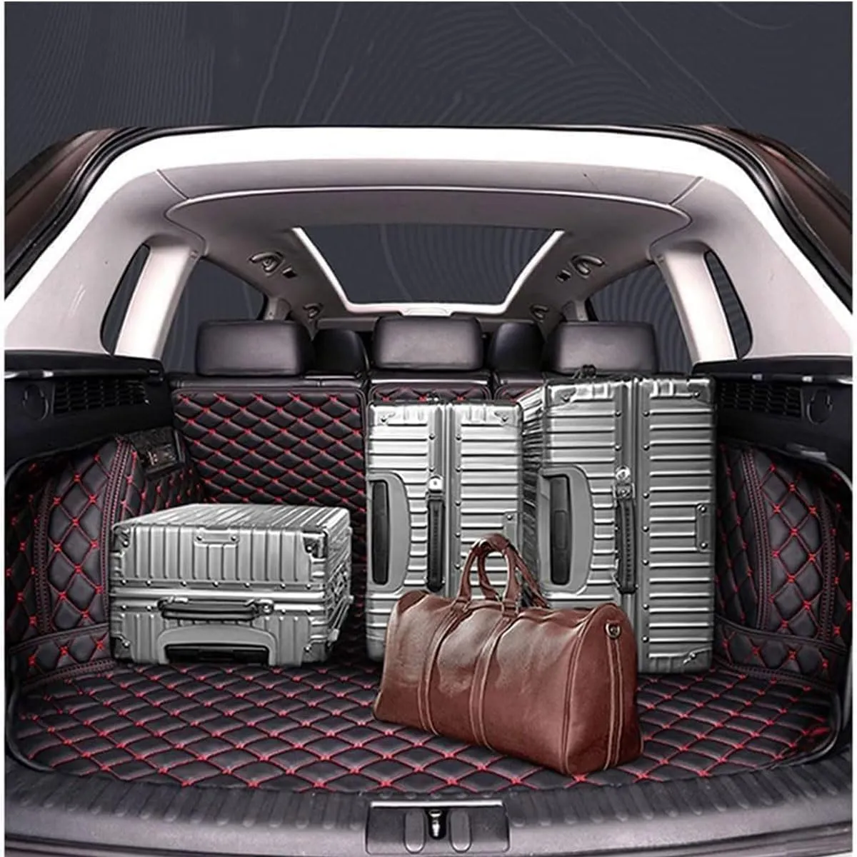 Trunk Liner for CRV 2002-2006, Car Boot Liners Cover Protector Anti-Slip PU All Weather Trunk Cargo Liner Auto Accessories,Black